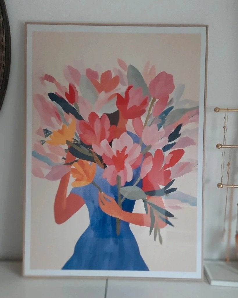 Lady Flowers, nieuw, Huis en Inrichting, Ophalen, Hout, Meerkleurig, Nieuw