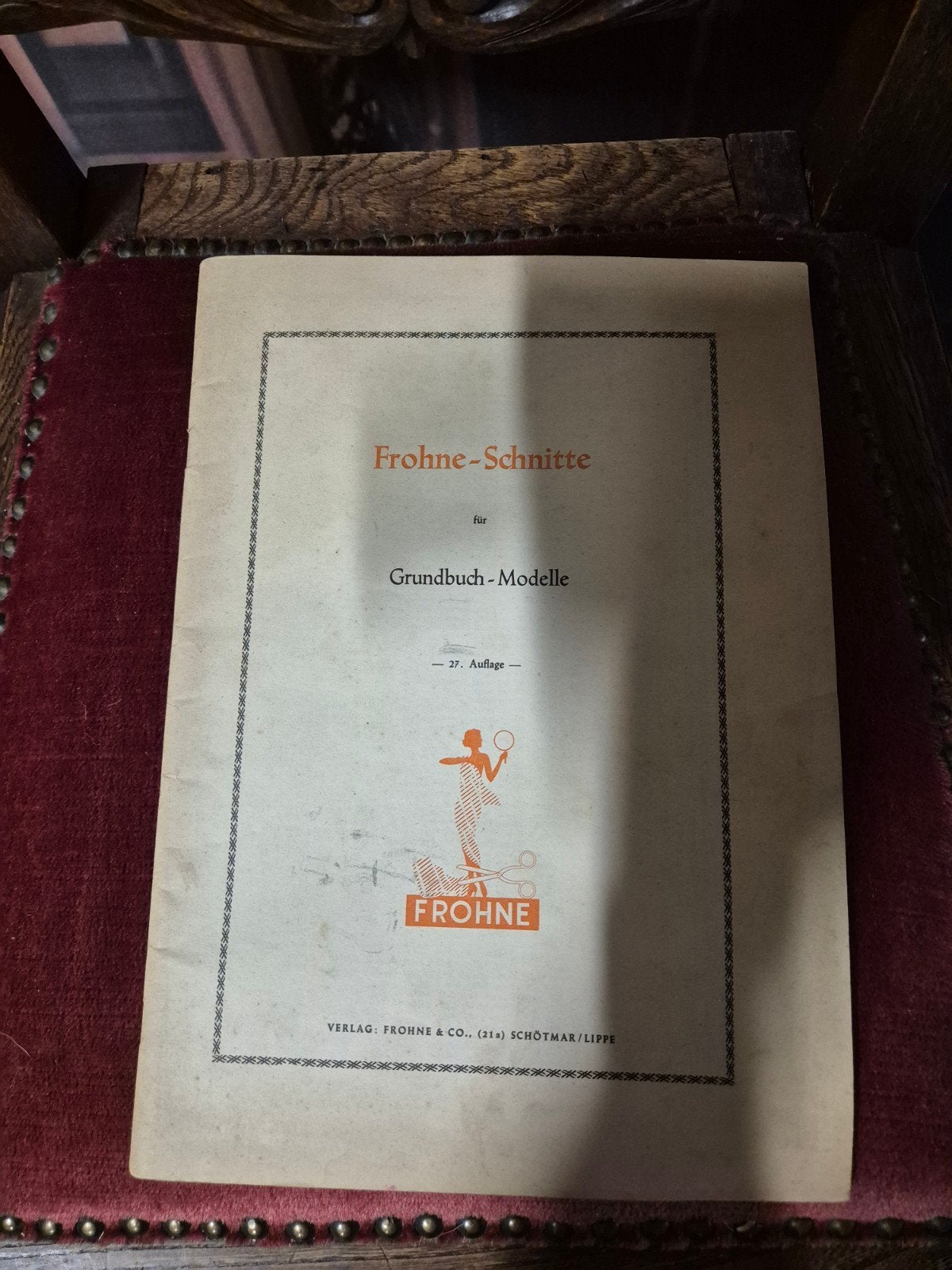 Vintage Frohne-Schnitte Grundbuch-Modelle Patroonboek, Ophalen of Verzenden, Gebruikt, Overige typen, Overige merken