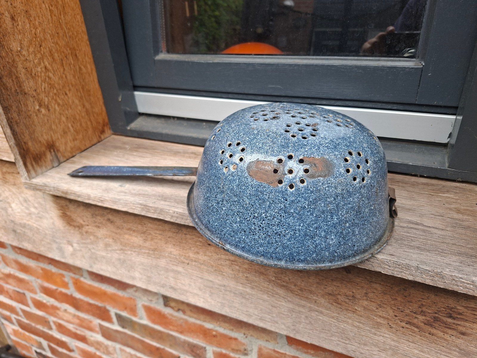 vergiet van duitse helm., ., Overige soorten, Ophalen of Verzenden, Duitsland