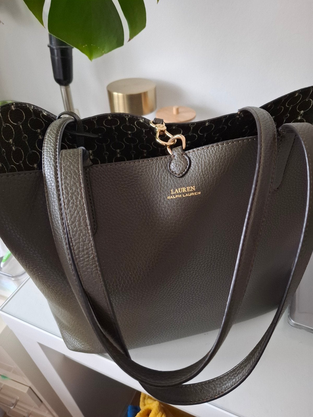 Ralph lauren tas, Ophalen of Verzenden, Gebruikt, Groen, Handtas