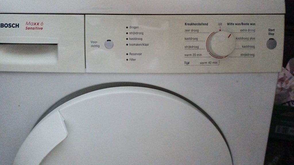 ️ Bosch Maxx 6 Sensitive droger, Ophalen, 6 tot 8 kg, Zo goed als nieuw, Voorlader