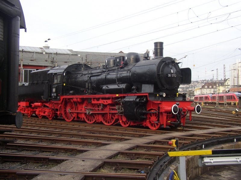 MARKLIN 3099 Duitse 2C stoomloc/kuip-tender serie 38 DB, Wisselstroom, Locomotief, Ophalen of Verzenden, Zo goed als nieuw