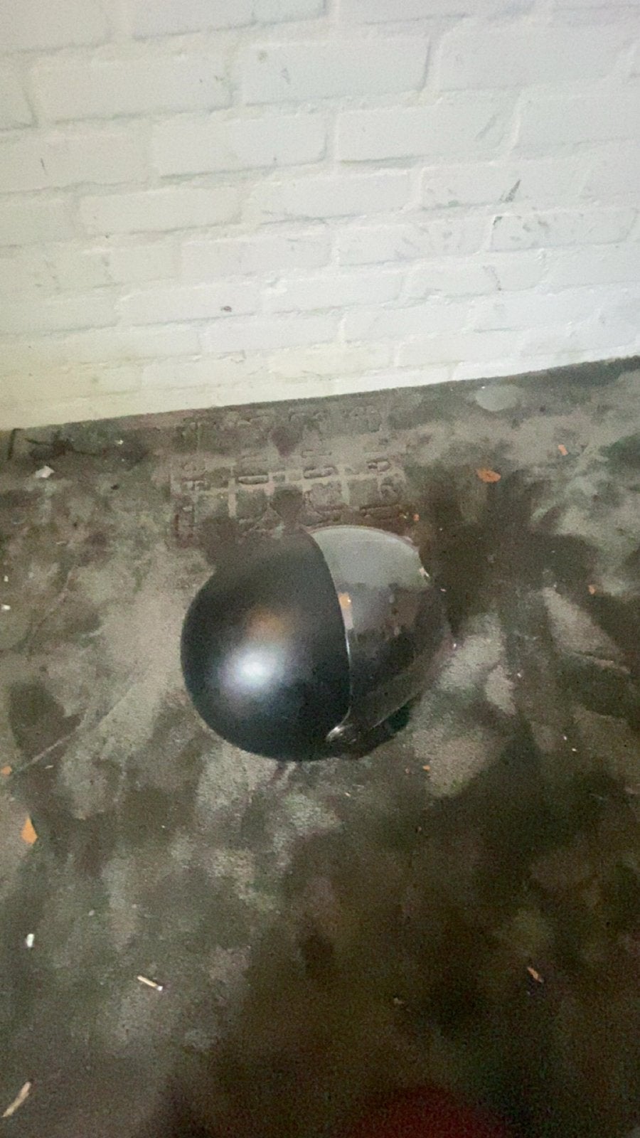 Zwarte Vinz scooterhelm met vizier 70 euro, Ophalen, Gebruikt, Large