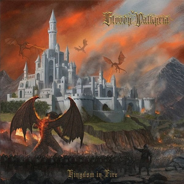 Bloody Valkyria ‎– Kingdom In Fire lp black melodic death, LP, Speciale editie, Ophalen of Verzenden, Black metal