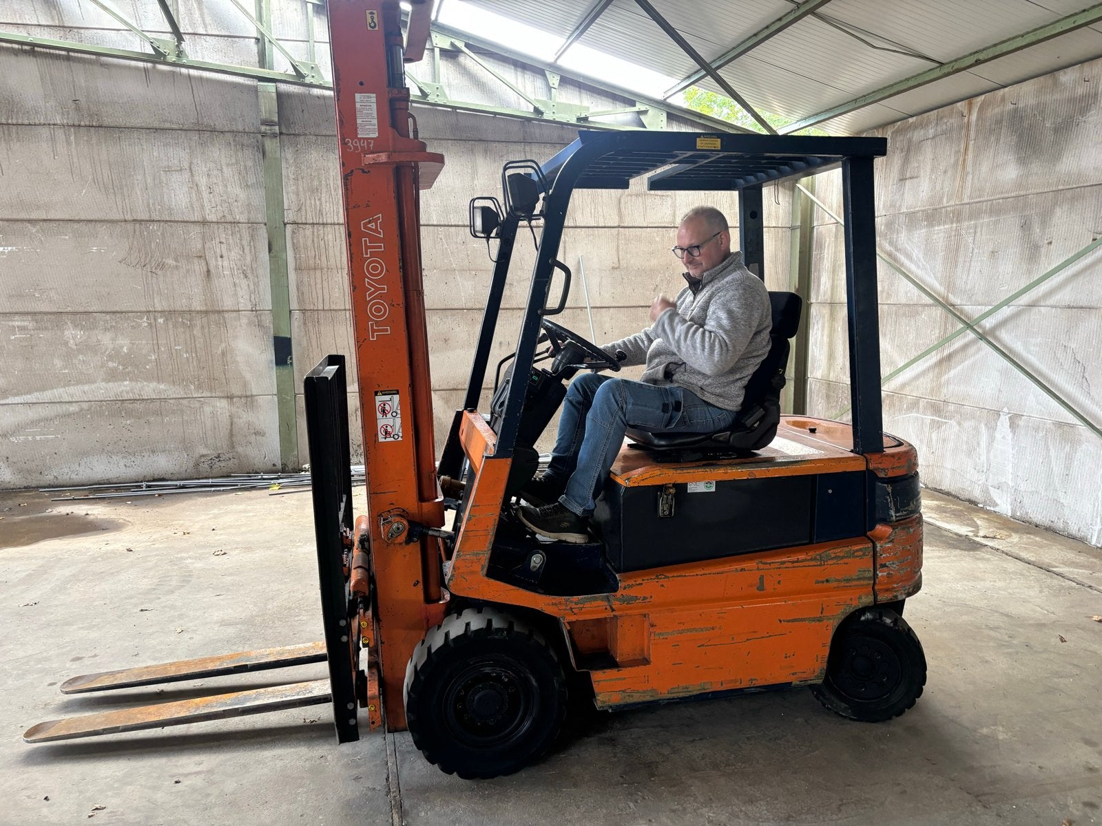 Toyota Heftruck, Ophalen, Gebruikt