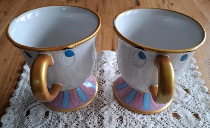 2 Disneyland mokken , CHIP,  Belle en het Beest, -, Assepoester of Belle, -, Overige typen