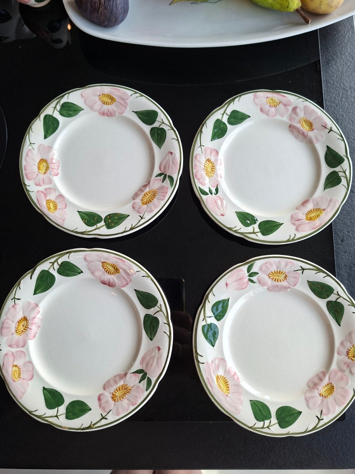 4 Villeroy & Boch Wild Rose gebaksbordjes - puntgaaf, Huis en Inrichting, Keramiek, Villeroy & Boch, Ophalen of Verzenden, Zo goed als nieuw