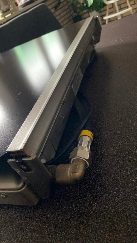 Gasfornuis vrijstaande kookplaat 4-pits met glazen deksel, Witgoed en Apparatuur, Kookplaten, Gebruikt, Gas, Vrijstaand, 4 kookzones