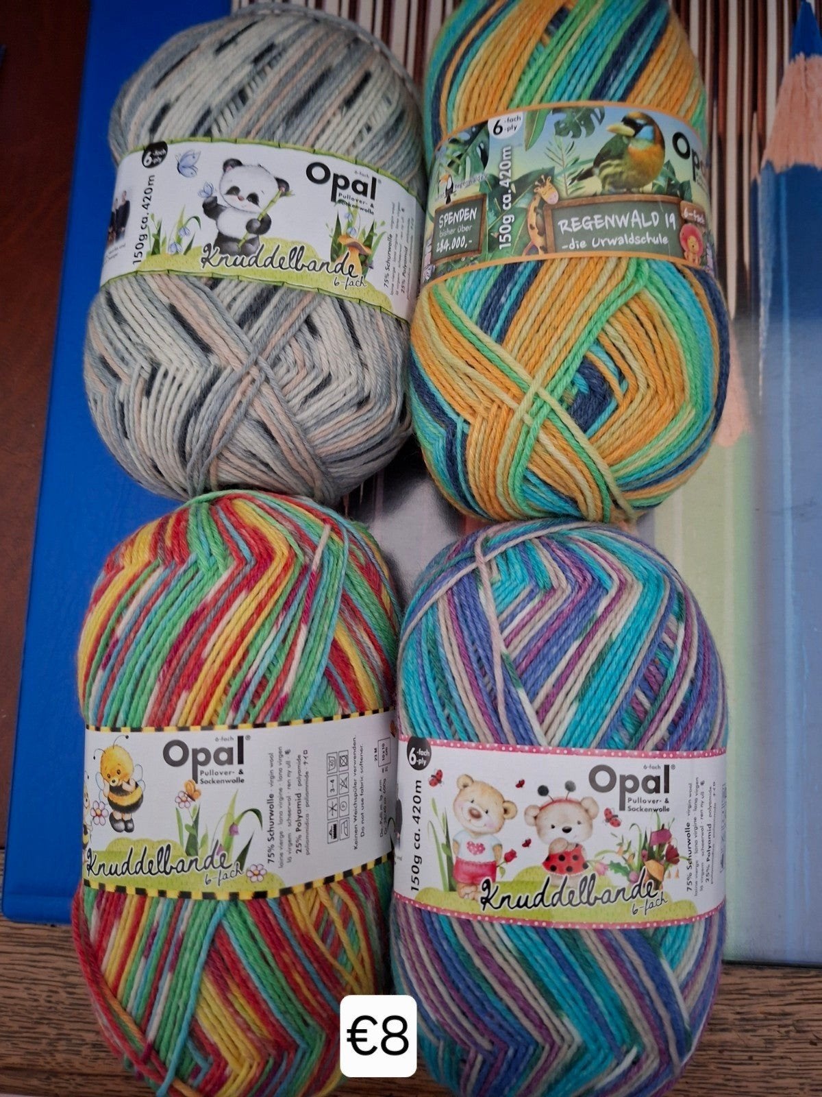 Opal 6 draads sokkenwol, Hobby en Vrije tijd, Nieuw, Ophalen of Verzenden, Opal, Breien