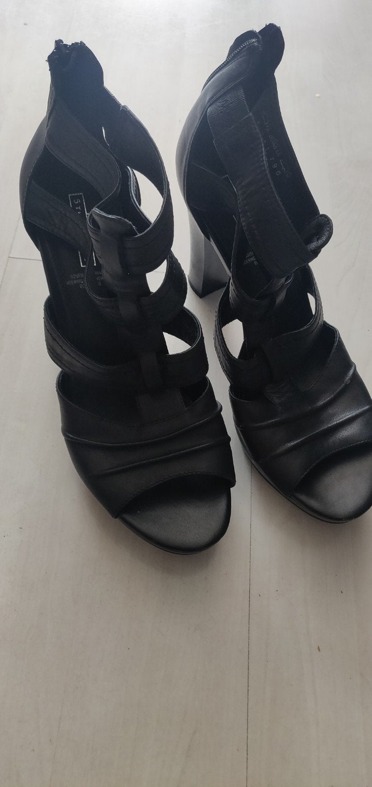 Zwarte 5TH Avenue schoenen echt leer, Ophalen, Zo goed als nieuw, Zwart