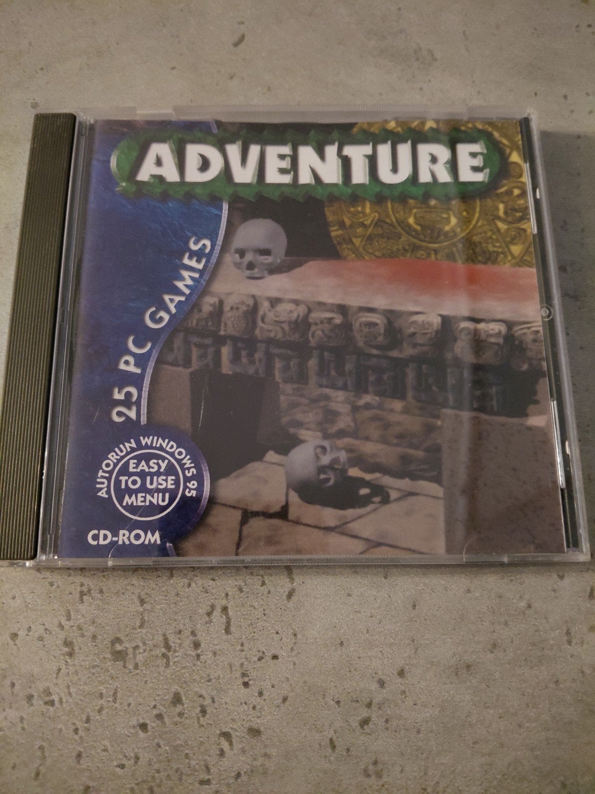 Adventure - 25 PC Games CD-ROM (Windows 95), Gebruikt, 1 speler, Vanaf 7 jaar, Ophalen