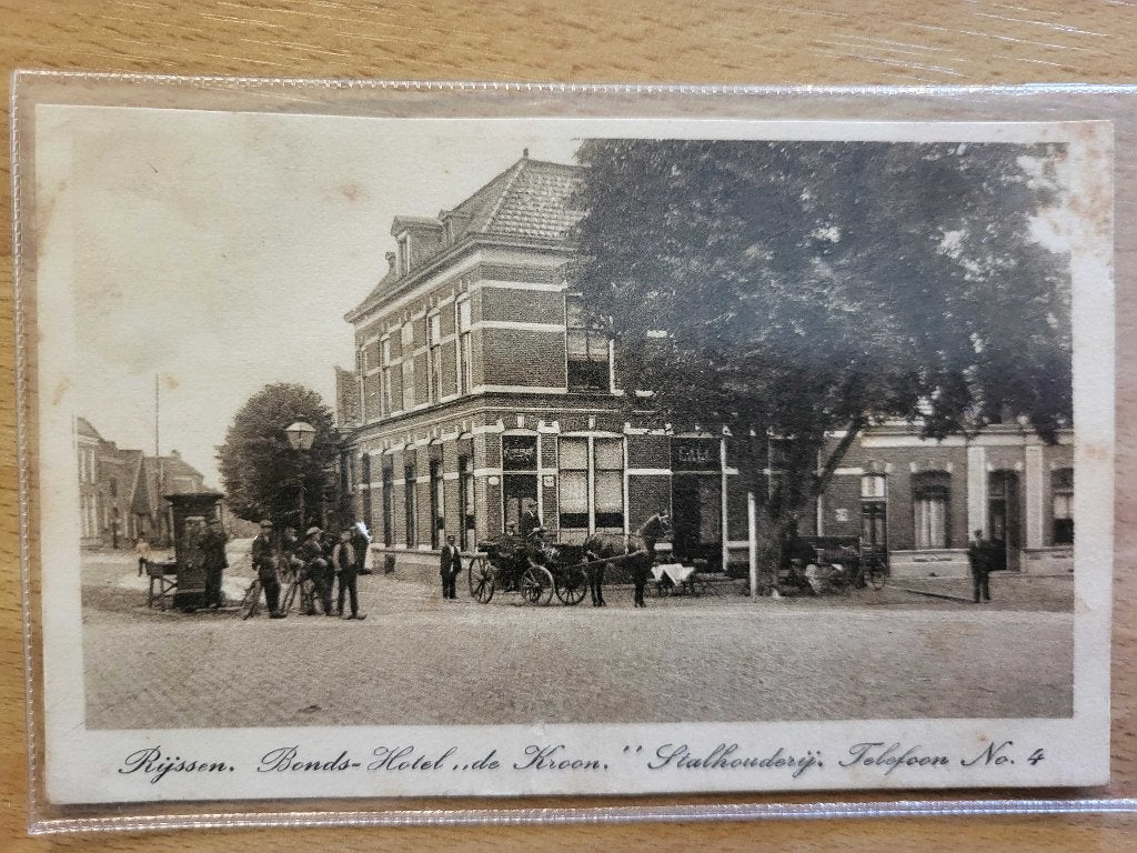 ansicht RIJSSEN Paarden Bondshotel de Kroon - TOPKAART, Verzenden, Voor 1920, Overijssel