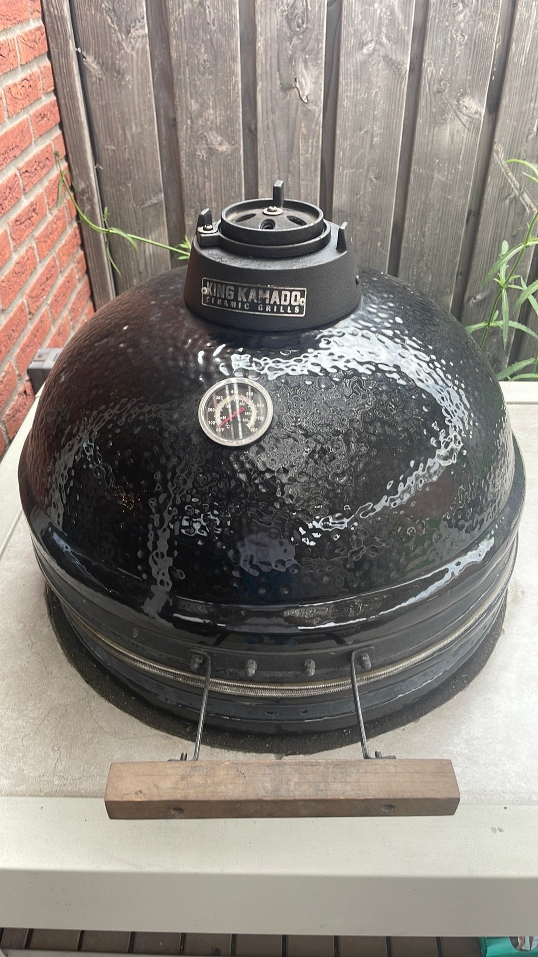 Large grote King Kamado Barbecue 21 inch (47 cm rooster), Ophalen, Gebruikt