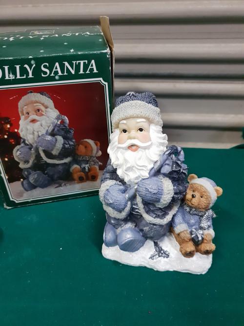 424 ] kerstbeeld jolly santa keramiek, Diversen, Ophalen of Verzenden, 'T Olde Gre-j, Info@toldegrej.nl, Endepoelstraat 20f Didam