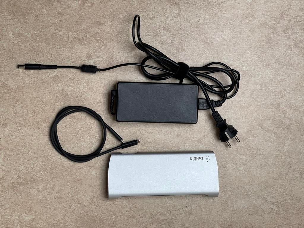 Belkin Thunderbolt 3 Express Dock laptop dockingstation, Ophalen of Verzenden, Gebruikt, Docking station, Laptop