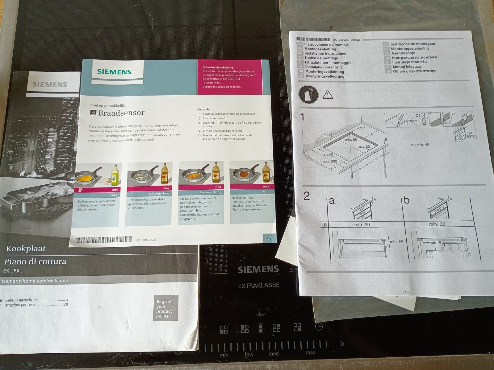 Siemens Inductie Kookplaat - Extraklasse, Ophalen, Inbouw, Inductie, 4 kookzones