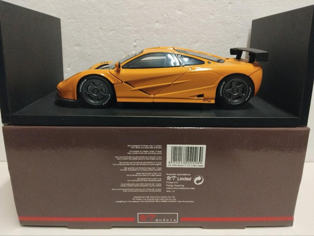 Mc Laren F1 GTR Limited orange UT Models metal  1:18 KRD, Hobby en Vrije tijd, Modelauto's | 1:18, Ophalen of Verzenden, Zo goed als nieuw
