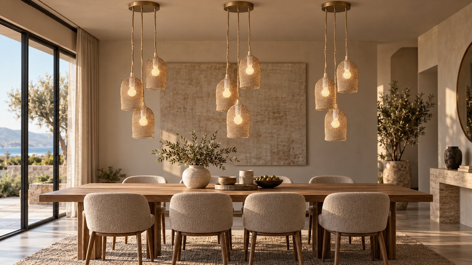 PTMD hanglampen goud 9 stuks nieuw, Ophalen of Verzenden, Nieuw, Metaal, Overige fittingen
