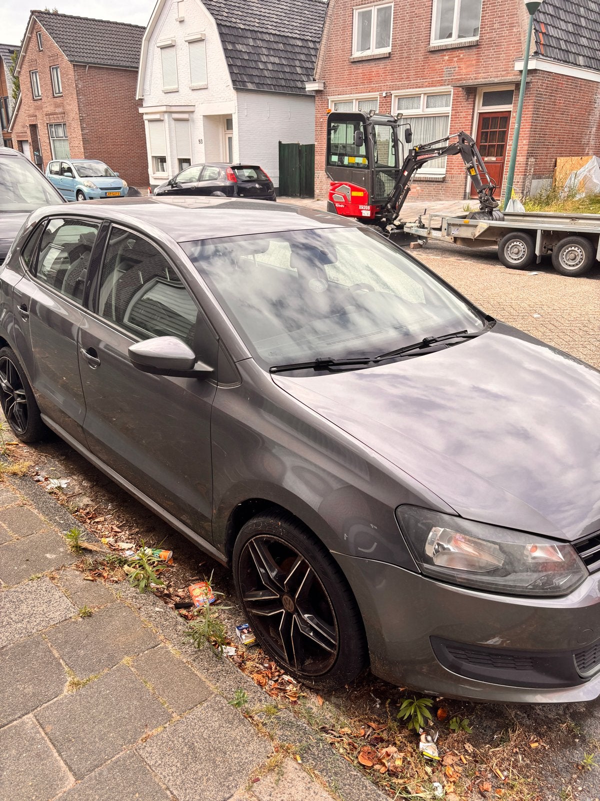 Volkswagen Polo 1.2 6V 44KW 5D My2009 2010 Grijs, Auto-onderdelen, Ophalen, Volkswagen, Motorkap