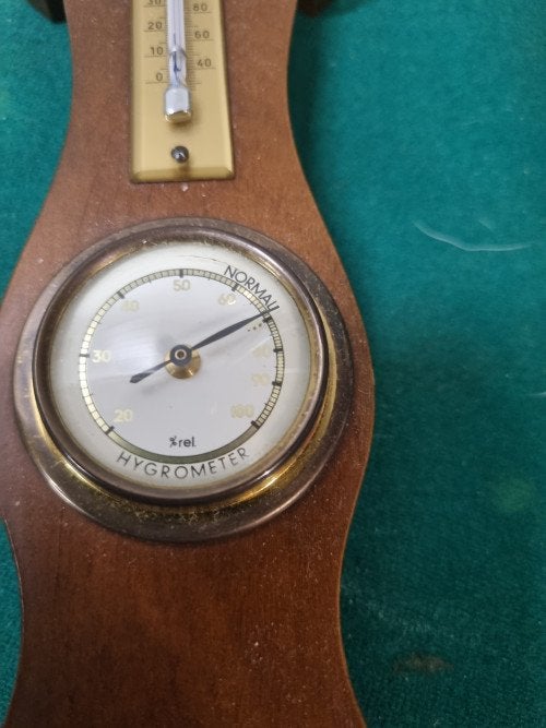 barometer vintage van hout, Ophalen of Verzenden, 'T Olde Gre-j, Info@toldegrej.nl, Endepoelstraat 20f Didam