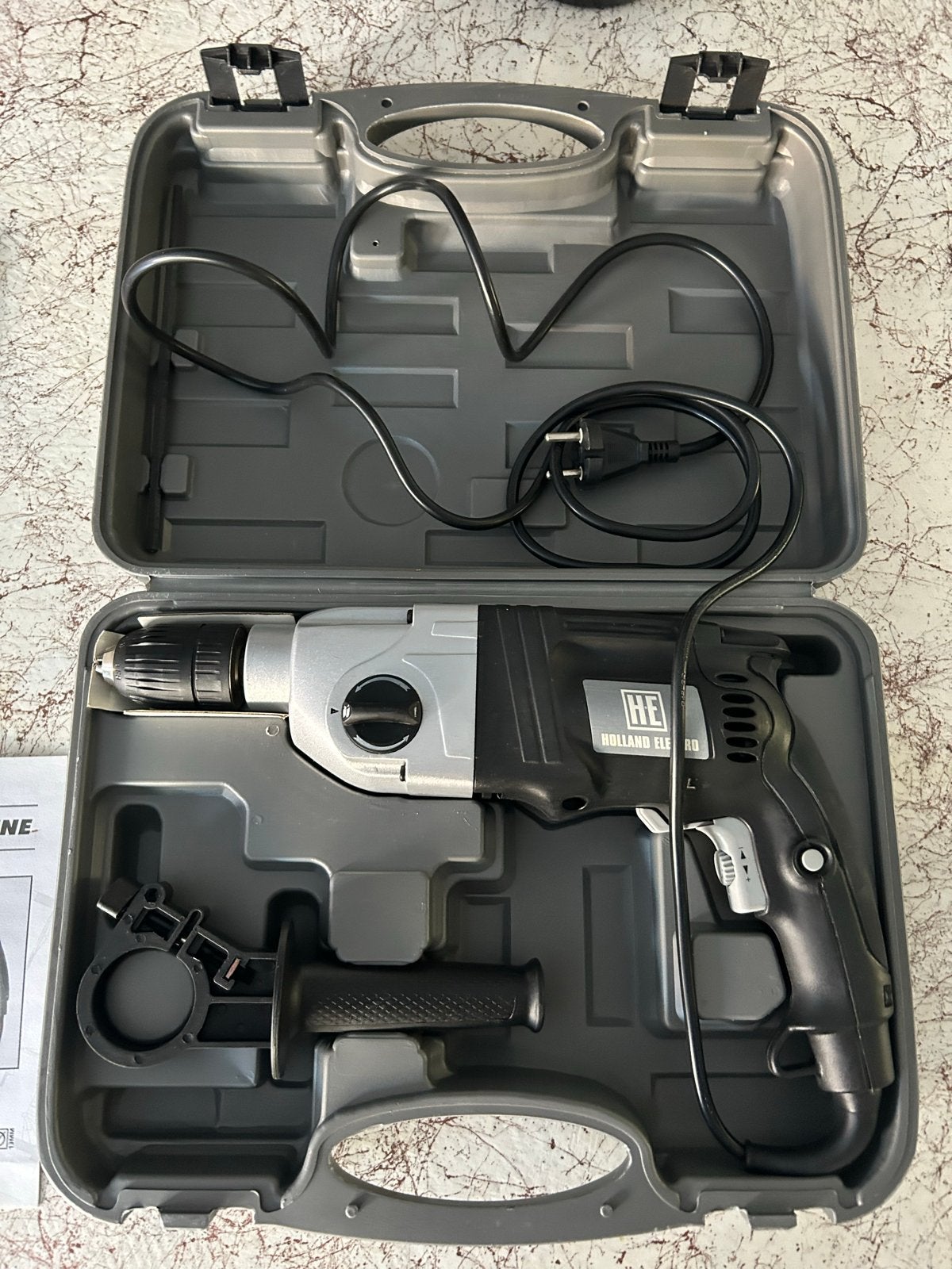 Holland Electro Klopboormachine 1050W - Zo goed als nieuw, 600 watt of meer, Boor- en/of Breekhamer, Ophalen of Verzenden, Zo goed als nieuw