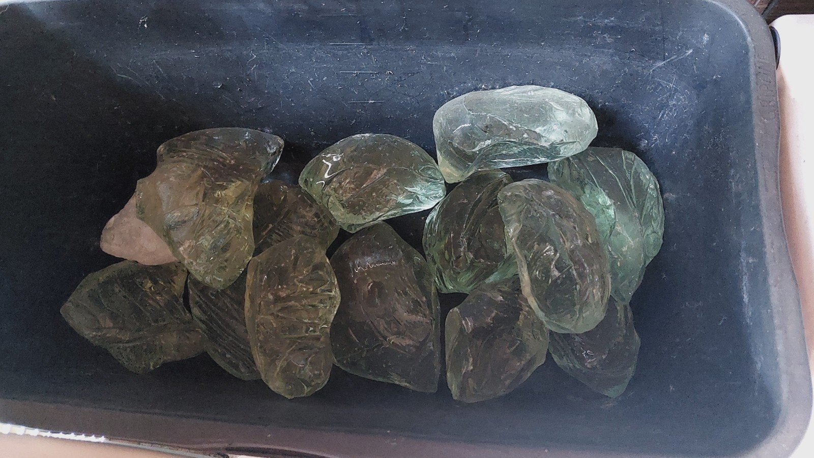 Glasblokken decoratie, Ophalen