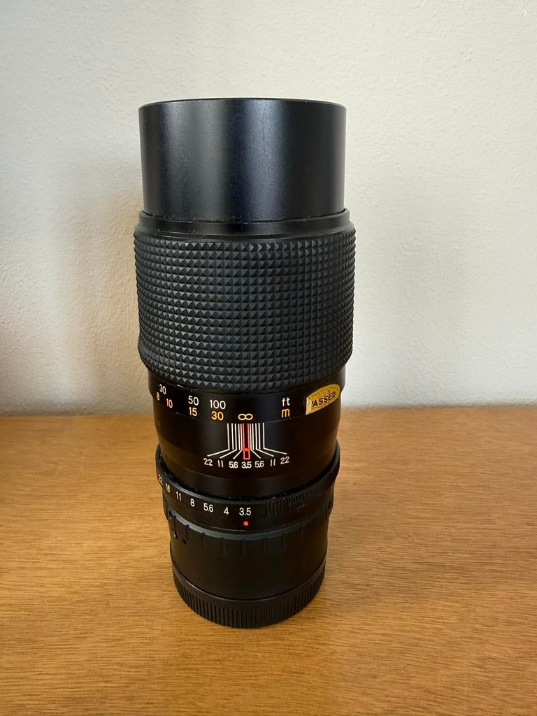 Kenlock Automatic f=200mm 1:3.5 lens met M42-EOS M adapter, Audio, Tv en Foto, Fotografie | Lenzen en Objectieven, Ophalen of Verzenden