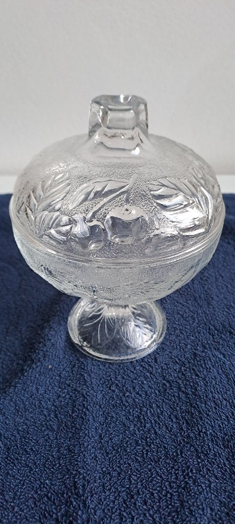 glazen bonbon schaaltje op voet, Verzamelen, Glas en Borrelglaasjes, Ophalen of Verzenden, Zo goed als nieuw, Overige typen