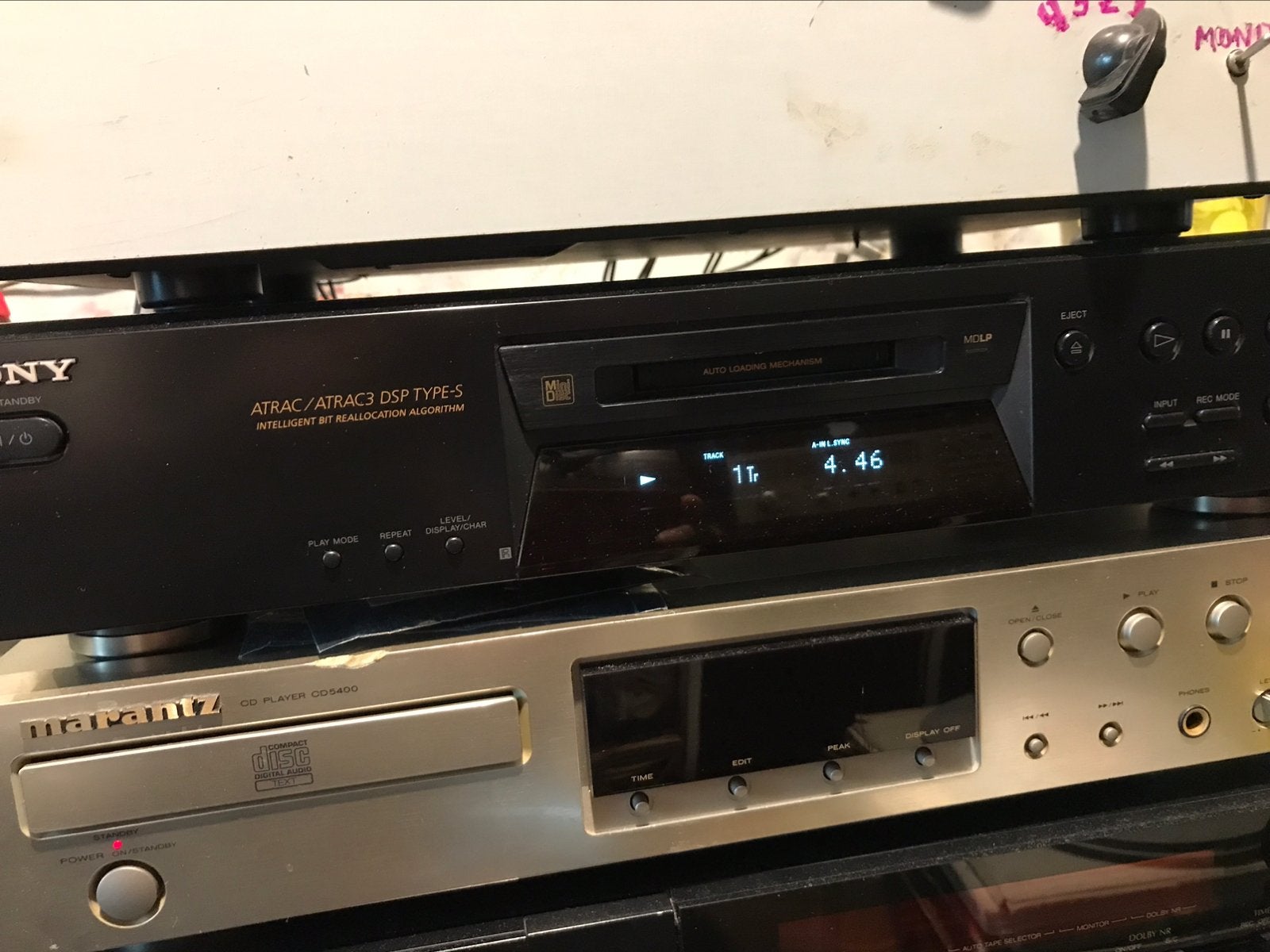 MDS - JE 480 + CD player, Audio, Tv en Foto, Ophalen, Minidisc-recorder