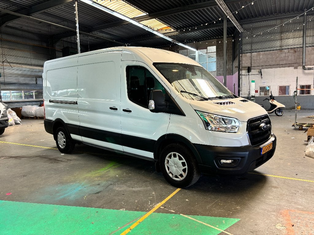 Ford Transit 350 L3H2 2.0TDCI AUTOMAAT 2020 LUXE uitv.1e eig, Stof, 1995 cc, 4 cilinders, Wit