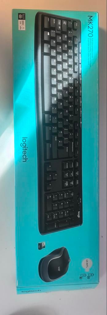 Logitech K270 Draadloos Toetsenbord (van MK270 set), Gebruikt, Multimediatoetsen, Ophalen of Verzenden, Draadloos