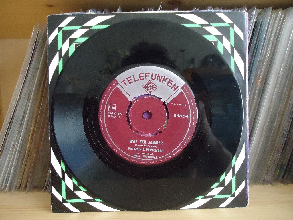7" Single Potasch & Perlemoer - Wat Een Jammer / Me Compagno, Ophalen of Verzenden, Gebruikt, 7 inch, Pop