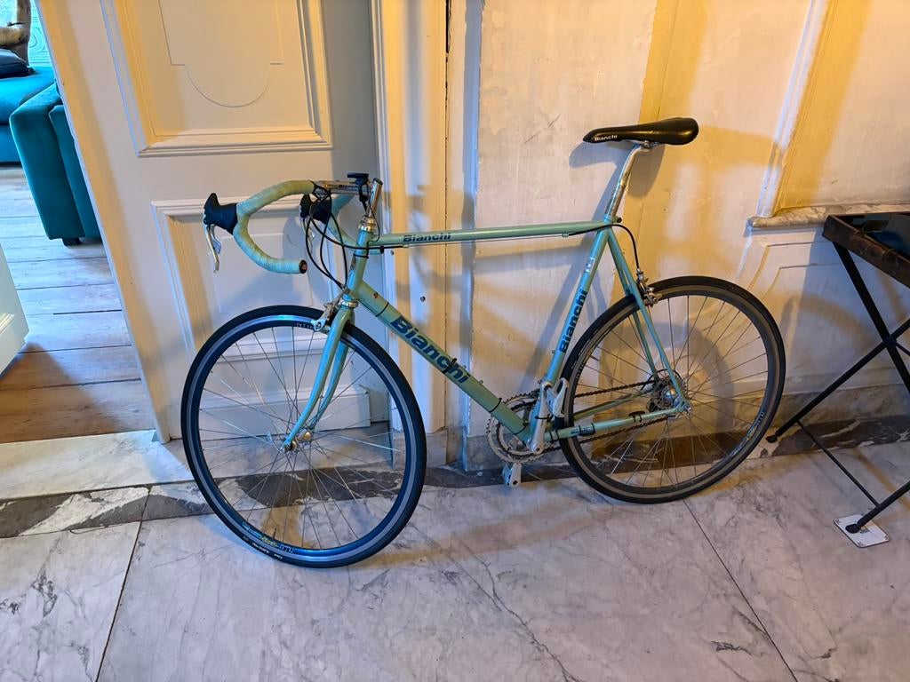 Klassieke Bianchi racefiets – goed onderhouden, Gebruikt, Staal, Heren, 15 tot 20 versnellingen