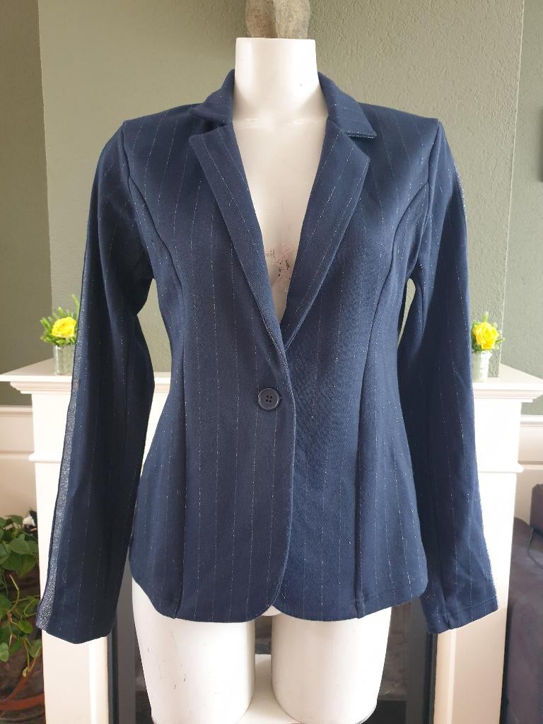 Geisha nieuw sportief blauw jasje blazer S 36, Geisha, Blauw, Nieuw, Ophalen of Verzenden