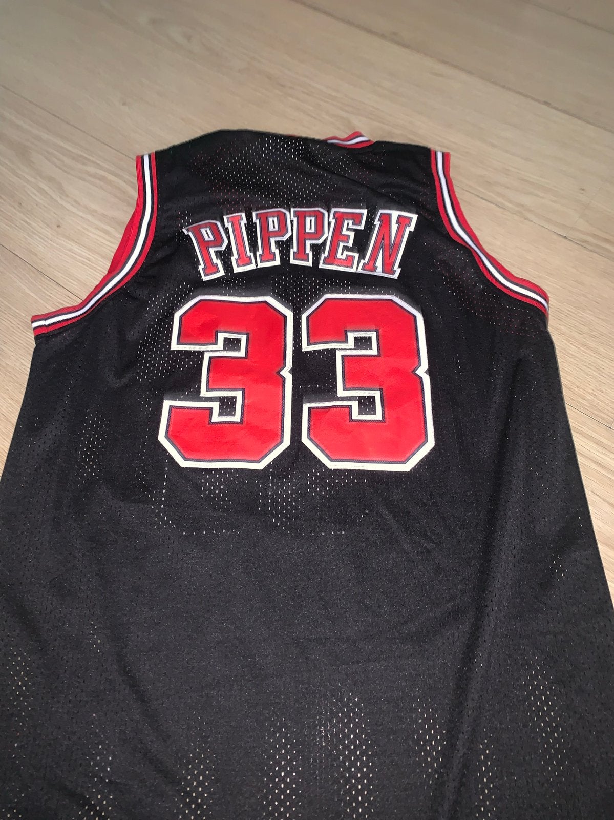Adidas NBA Chicago Bulls Pippen 33 Basketbal Shirt XL, Zwart, Maat 56/58 (XL), Ophalen of Verzenden, Zo goed als nieuw