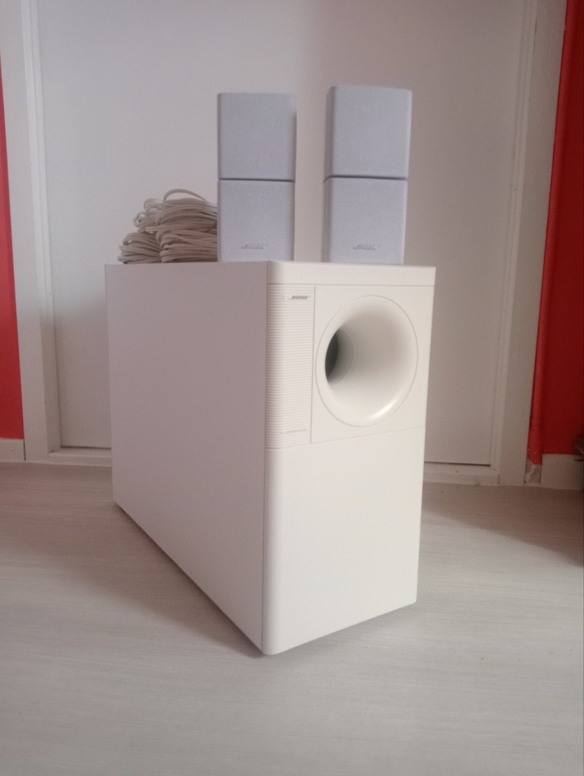 Bose acoustimass 5 serie 3 speakerset, Ophalen, Gebruikt, Inclusief kabels, Subwoofer