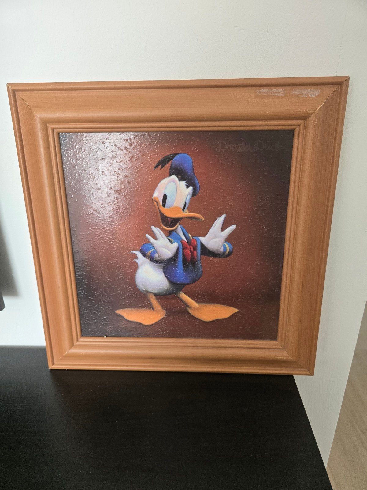 Disney Schilderijen: Mickey, Minnie, Donald, Goofy (4 stuks), Ophalen, Mickey Mouse, Gebruikt, Plaatje of Poster