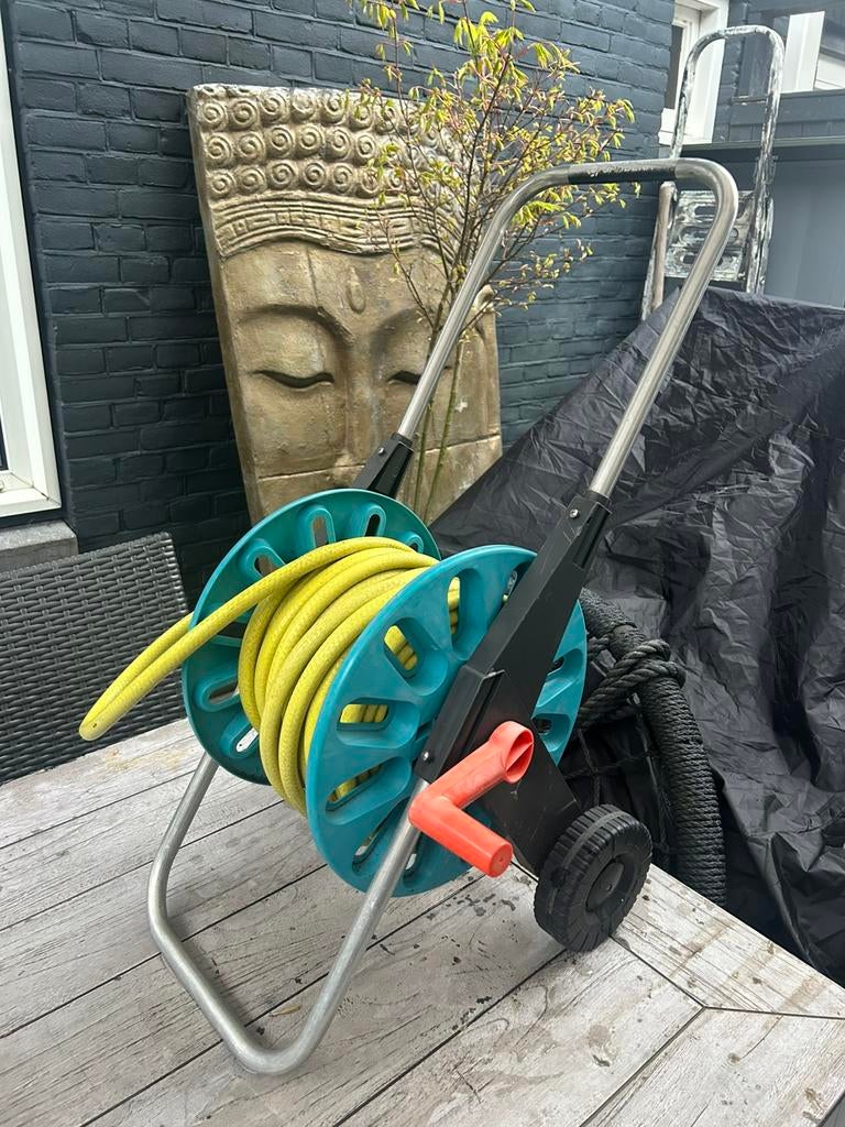 Trolley tuinslang ongeveer 20 meter, Ophalen, Zo goed als nieuw, Tuinslang