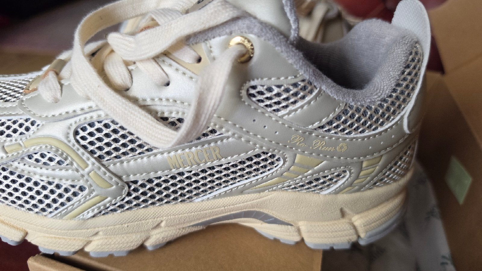 Mercer Amsterdam Sneakers -  Nieuw maat 38, Beige, Ophalen of Verzenden, Mercer, Sneakers of Gympen
