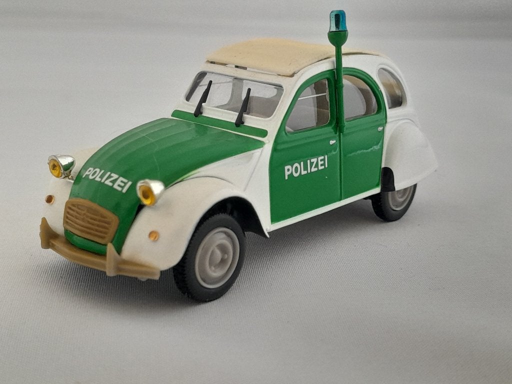 Citroën 2CV Politzei 1:43 van Norev, Ophalen of Verzenden, Zo goed als nieuw, Auto, Norev