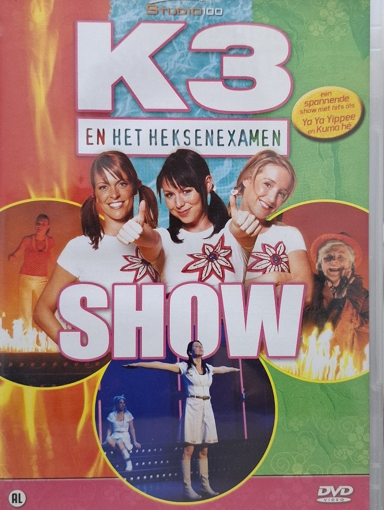 K3 en het Heksenexamen Show - Krasvrije DVD, Show, Alle leeftijden, Zo goed als nieuw, Familie