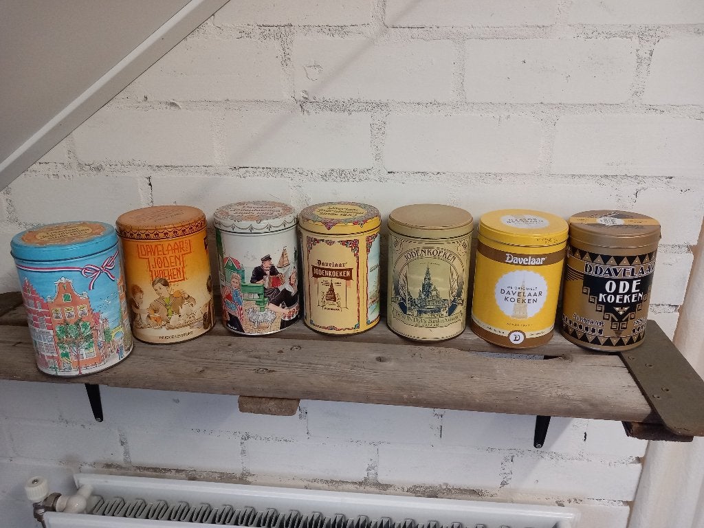 davelaar koek blikken, Ophalen of Verzenden, Gebruikt, Overige