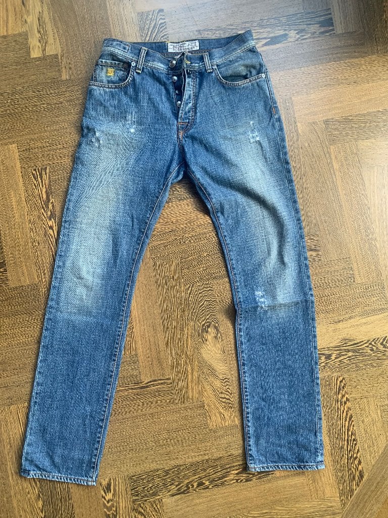 Jeans Jacob Cohen J610 maat S / 31 blauw izgs, Blauw, W32 (confectie 46) of kleiner, Ophalen of Verzenden, Zo goed als nieuw
