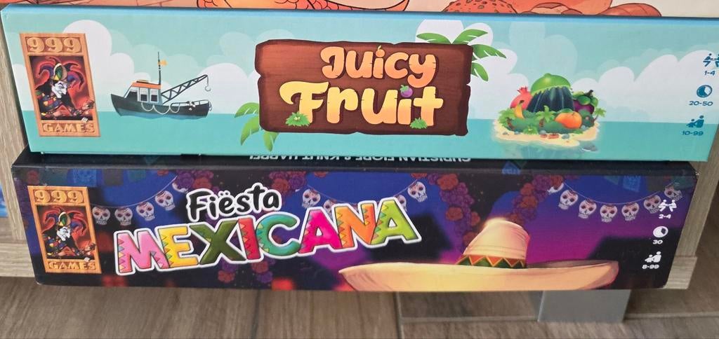 Bordspellen diverse juicy fruit Fiesta Mexicana Pizza, Hobby en Vrije tijd, Gezelschapsspellen | Bordspellen, Ophalen of Verzenden