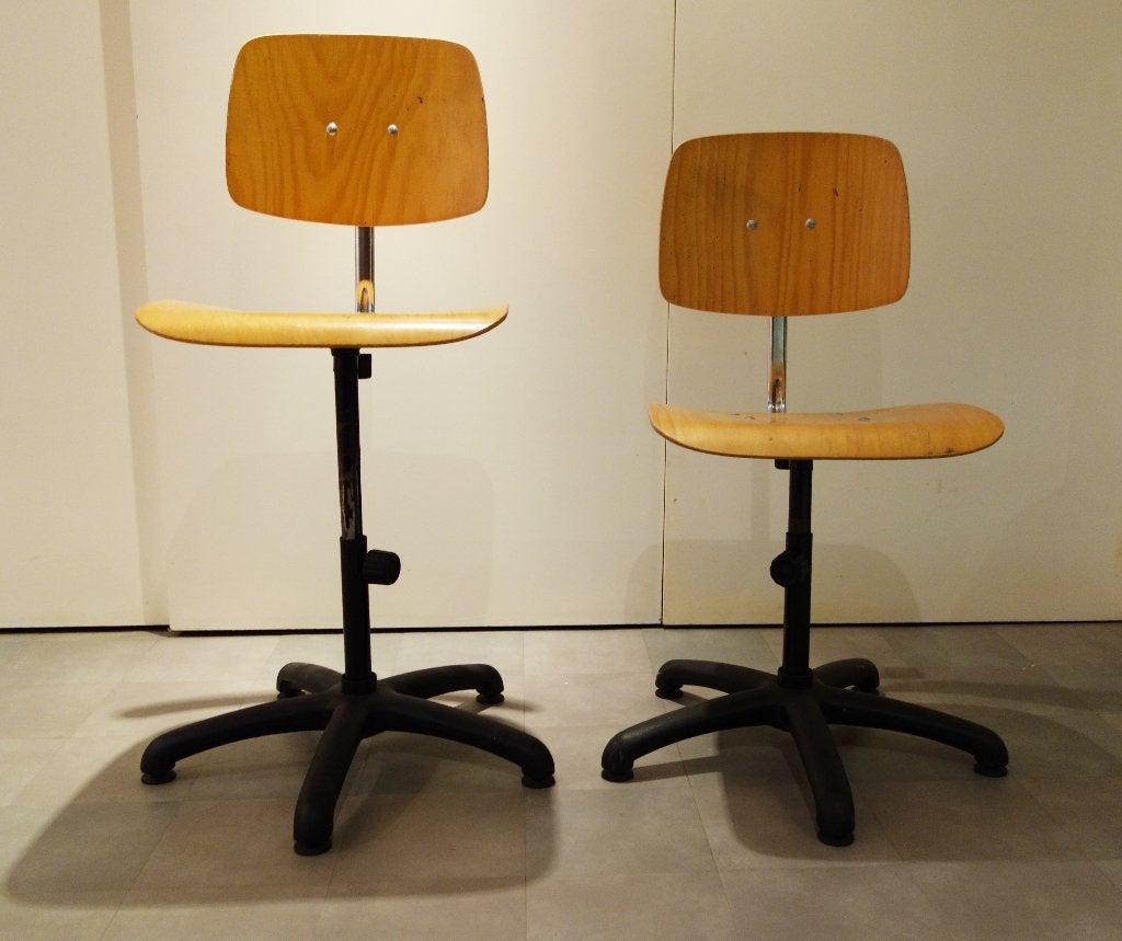 Vintage Bureaustoel-Werkstoel, Ophalen, Gebruikt, Overige kleuren, Bureaustoel