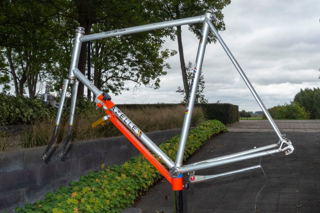 Gazelle Sprinter Race Fietsframe met Voorvork, Ophalen, Frame, Gebruikt, Staal