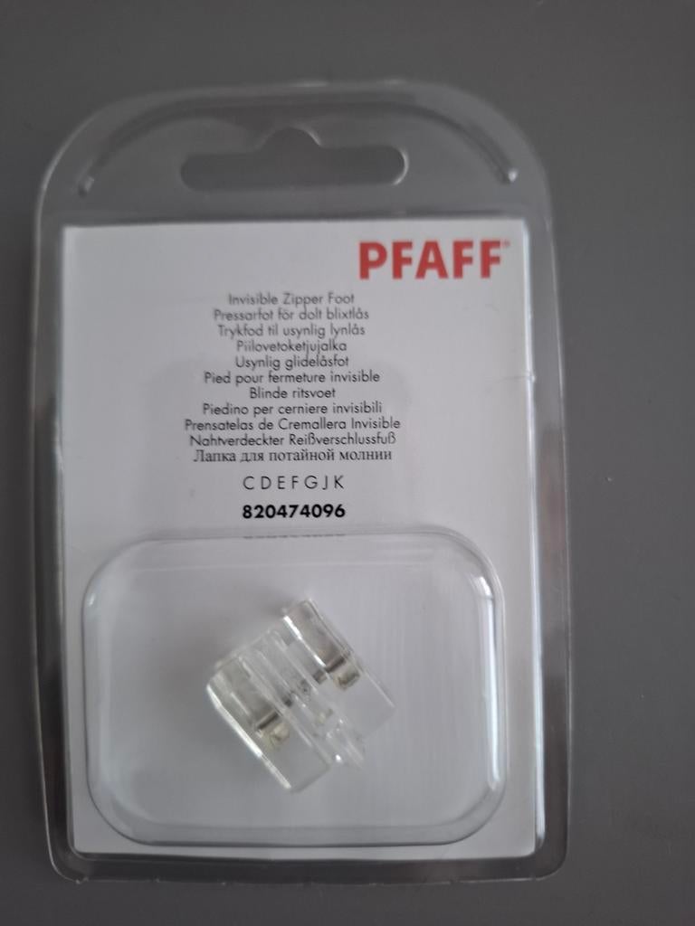 PFAFF Blinde Ritsvoet - Onzichtbare Ritsvoet, Ophalen of Verzenden, Nieuw, Toebehoren, Pfaff