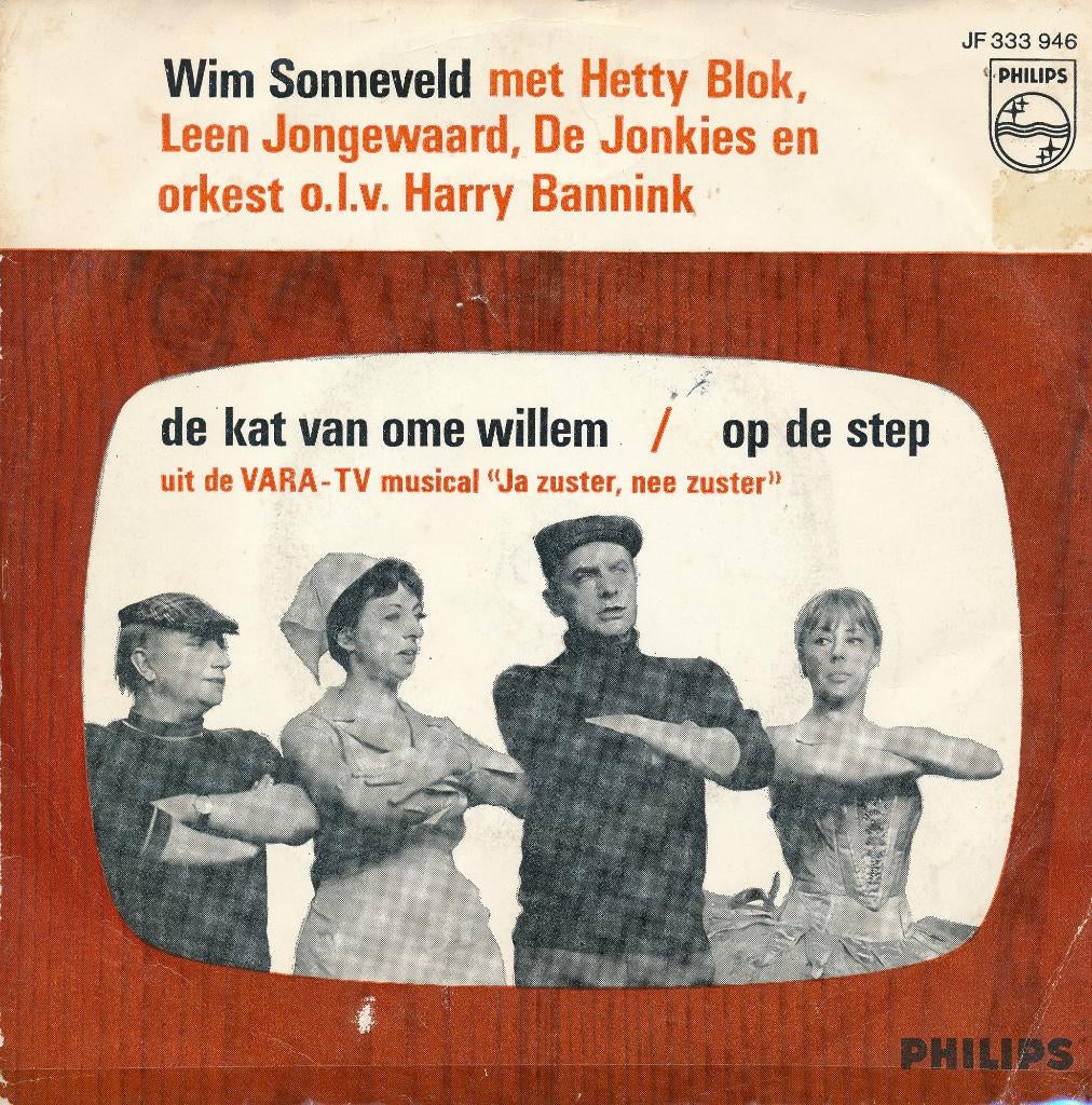 2528 Wim Sonneveld e.a. - De kat van Ome Willem (1968), Gebruikt, 7 inch, Single, Ophalen of Verzenden