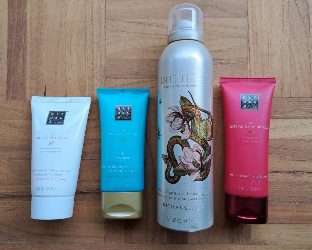 4 Rituals producten, Ophalen of Verzenden, Nieuw, Bodylotion, Crème of Olie