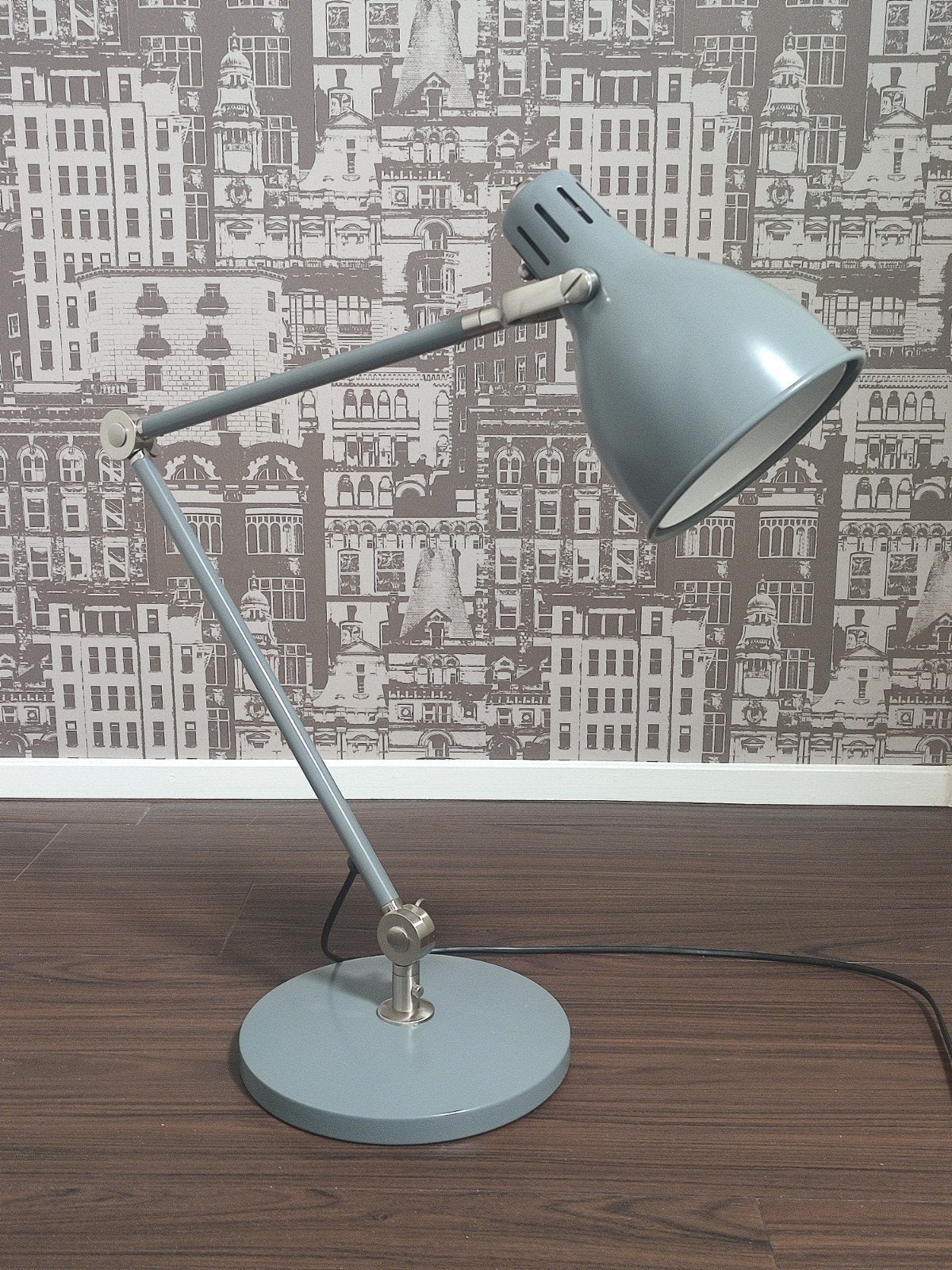 Bureaulamp burolamp Ikea lamp tafellamp industrieel, Bureaulamp, Ophalen of Verzenden, Grijs, IKEA